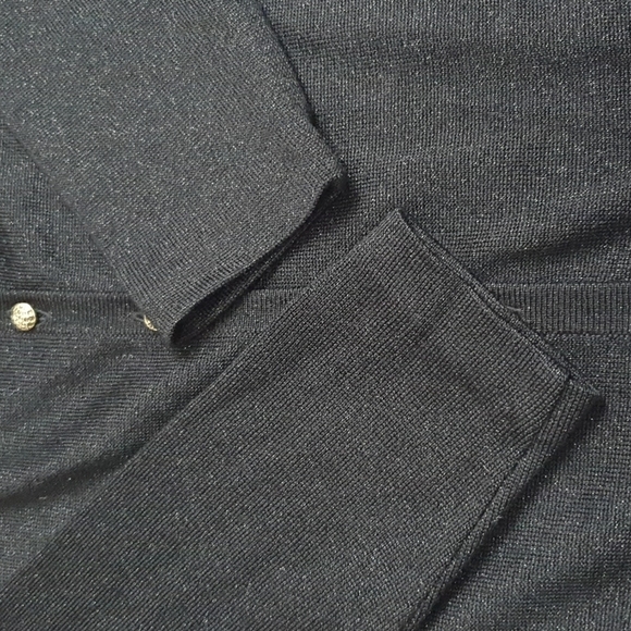 St. John Evening Blended Wool Glitter Blazer Jacket - Picture 7 of 11